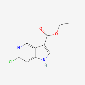 molecular formula C10H9ClN2O2 B2535134 6-氯-1H-吡咯并[3,2-C]吡啶-3-羧酸乙酯 CAS No. 1951441-84-1