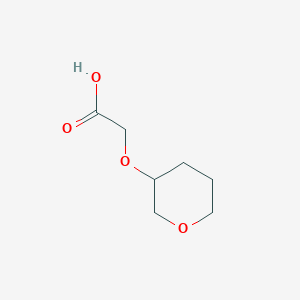 molecular formula C7H12O4 B2535137 2-(Oxan-3-yloxy)acetic acid CAS No. 1555624-29-7