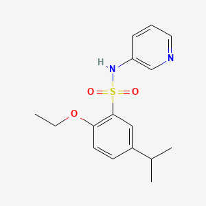 molecular formula C16H20N2O3S B2535138 2-ethoxy-5-propan-2-yl-N-pyridin-3-ylbenzenesulfonamide CAS No. 879063-96-4