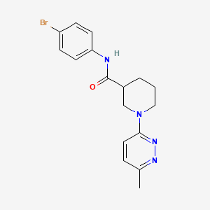 molecular formula C17H19BrN4O B2535152 N-(4-溴苯基)-1-(6-甲基哒嗪-3-基)哌啶-3-甲酰胺 CAS No. 2309572-80-1