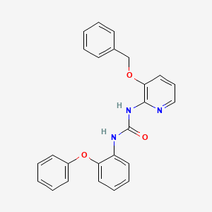 molecular formula C25H21N3O3 B2535158 1-(2-苯氧基苯基)-3-(3-苯甲氧基吡啶-2-基)脲 CAS No. 1022566-19-3