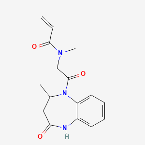 N-methyl-N-[2-(2-methyl-4-oxo-2,3,4,5-tetrahydro-1H-1,5-benzodiazepin-1-yl)-2-oxoethyl]prop-2-enamide