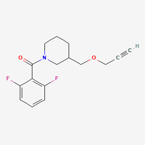 (2,6-Difluorophenyl)(3-((prop-2-yn-1-yloxy)methyl)piperidin-1-yl)methanone
