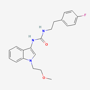molecular formula C20H22FN3O2 B2535175 1-(4-fluorophenethyl)-3-(1-(2-methoxyethyl)-1H-indol-3-yl)urea CAS No. 941951-80-0