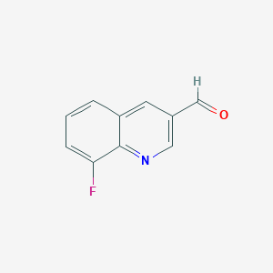 molecular formula C10H6FNO B2535196 8-氟喹啉-3-甲醛 CAS No. 1258638-54-8