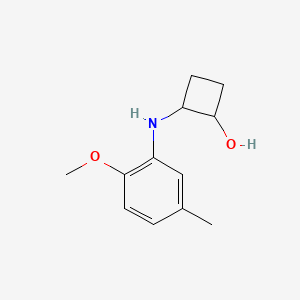 molecular formula C12H17NO2 B2535221 2-[(2-Methoxy-5-methylphenyl)amino]cyclobutan-1-ol CAS No. 2198301-12-9