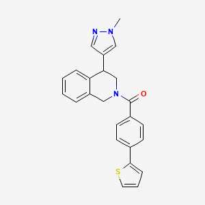 (4-(1-methyl-1H-pyrazol-4-yl)-3,4-dihydroisoquinolin-2(1H)-yl)(4-(thiophen-2-yl)phenyl)methanone