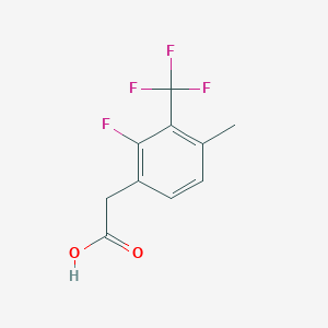 molecular formula C10H8F4O2 B2535249 2-氟-4-甲基-3-(三氟甲基)苯乙酸 CAS No. 1823577-71-4