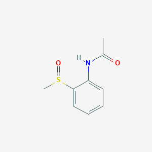 molecular formula C9H11NO2S B253525 N-[2-(methylsulfinyl)phenyl]acetamide 
