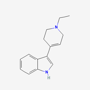 molecular formula C15H18N2 B2535270 3-(1-ethyl-1,2,3,6-tetrahydropyridin-4-yl)-1H-indole CAS No. 72808-70-9