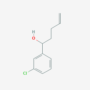 molecular formula C11H13ClO B2535308 1-(3-Chlorophenyl)pent-4-en-1-ol CAS No. 159577-99-8