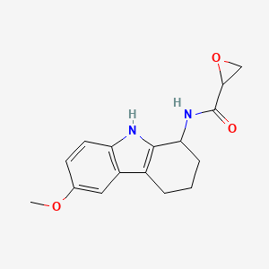 molecular formula C16H18N2O3 B2535311 N-(6-Methoxy-2,3,4,9-tetrahydro-1H-carbazol-1-yl)oxirane-2-carboxamide CAS No. 2411242-49-2