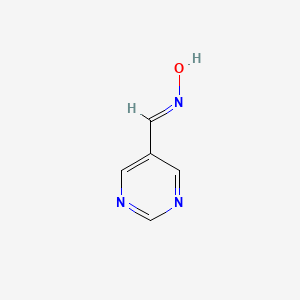 molecular formula C5H5N3O B2535316 Pyrimidine-5-carbaldehyde oxime CAS No. 349493-17-0