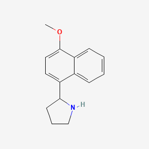 molecular formula C15H17NO B2535337 2-(4-Methoxynaphthalen-1-yl)pyrrolidine CAS No. 899354-84-8