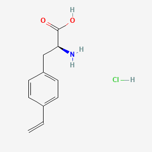 molecular formula C11H14ClNO2 B2535343 (S)-2-氨基-3-(4-乙烯基苯基)丙酸盐酸盐 CAS No. 1810074-65-7