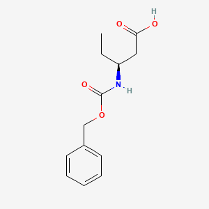 molecular formula C13H17NO4 B2535346 (S)-3-N-Cbz-Amino-pentanoic acid CAS No. 271600-24-9