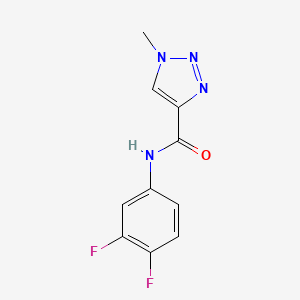 molecular formula C10H8F2N4O B2535351 N-(3,4-difluorophenyl)-1-methyl-1H-1,2,3-triazole-4-carboxamide CAS No. 1207027-32-4