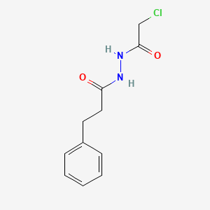 molecular formula C11H13ClN2O2 B2535387 N'-(Chloroacetyl)-3-phenylpropanohydrazide CAS No. 1225162-21-9