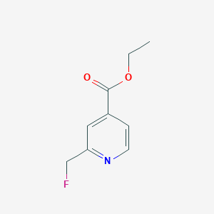molecular formula C9H10FNO2 B2535411 Ethyl 2-(fluoromethyl)isonicotinate CAS No. 1416821-86-7