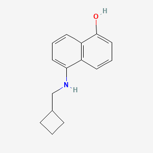 molecular formula C15H17NO B2535412 5-(Cyclobutylmethylamino)naphthalen-1-ol CAS No. 1502954-72-4