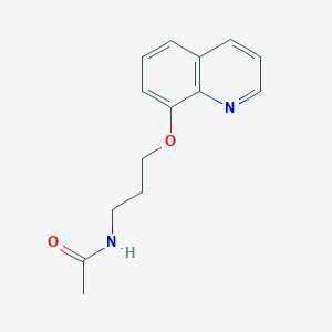 molecular formula C14H16N2O2 B2535419 N-(3-(喹啉-8-氧基)丙基)乙酰胺 CAS No. 1235628-87-1
