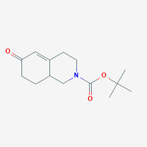molecular formula C14H21NO3 B2535424 叔丁基6-氧代-3,4,6,7,8,8a-六氢异喹啉-2(1H)-羧酸酯 CAS No. 1250442-02-4