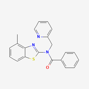 molecular formula C21H17N3OS B2535465 N-(4-methylbenzo[d]thiazol-2-yl)-N-(pyridin-2-ylmethyl)benzamide CAS No. 900005-00-7