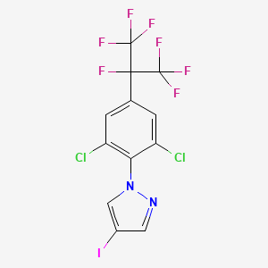 1-(2,6-dichloro-4-(perfluoropropan-2-yl)phenyl)-4-iodo-1H-pyrazole