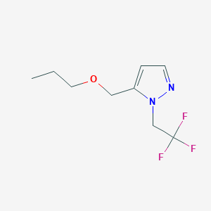 molecular formula C9H13F3N2O B2535479 5-(propoxymethyl)-1-(2,2,2-trifluoroethyl)-1H-pyrazole CAS No. 1856079-57-6