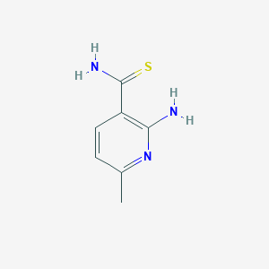 molecular formula C7H9N3S B2535486 2-Amino-6-methylpyridine-3-carbothioamide CAS No. 1249741-05-6