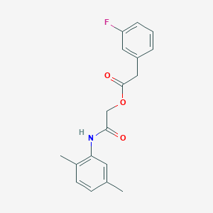 molecular formula C18H18FNO3 B2535506 [2-(2,5-Dimethylanilino)-2-oxoethyl] 2-(3-fluorophenyl)acetate CAS No. 1794904-50-9