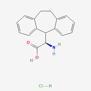 molecular formula C17H18ClNO2 B2535510 (R)-2-amino-2-(10,11-dihydro-5H-dibenzo[a,d][7]annulen-5-yl)acetic acid hydrochloride CAS No. 147977-03-5