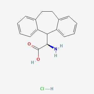 molecular formula C17H18ClNO2 B2535510 (R)-2-氨基-2-(10,11-二氢-5H-二苯并[a,d][7]环戊烯-5-基)乙酸盐酸盐 CAS No. 147977-03-5