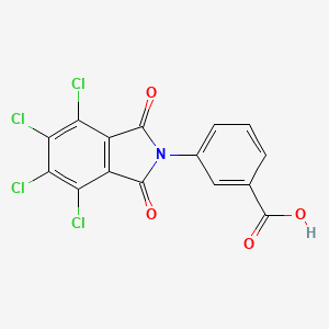 molecular formula C15H5Cl4NO4 B2535512 3-(4,5,6,7-tetrachloro-1,3-dioxo-1,3-dihydro-2H-isoindol-2-yl)benzoic acid CAS No. 351998-37-3