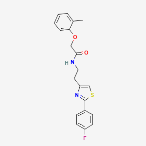 N-{2-[2-(4-fluorophenyl)-1,3-thiazol-4-yl]ethyl}-2-(2-methylphenoxy)acetamide