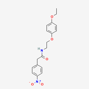 N-[2-(4-ethoxyphenoxy)ethyl]-2-(4-nitrophenyl)acetamide
