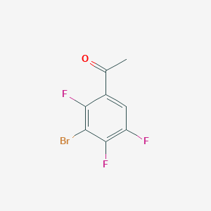 molecular formula C8H4BrF3O B2535537 3-Bromo-2,4,5-trifluoroacetopheone CAS No. 1896891-81-8