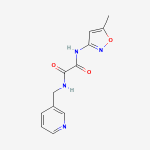 molecular formula C12H12N4O3 B2535539 N1-(5-methylisoxazol-3-yl)-N2-(pyridin-3-ylmethyl)oxalamide CAS No. 899974-43-7
