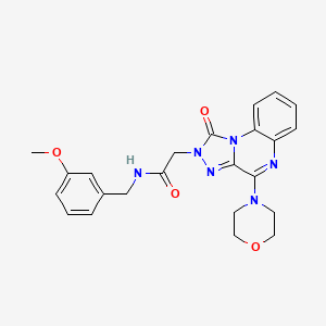N-(3-methoxybenzyl)-2-(4-morpholino-1-oxo-[1,2,4]triazolo[4,3-a]quinoxalin-2(1H)-yl)acetamide