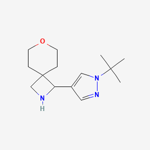 3-(1-Tert-butylpyrazol-4-yl)-7-oxa-2-azaspiro[3.5]nonane