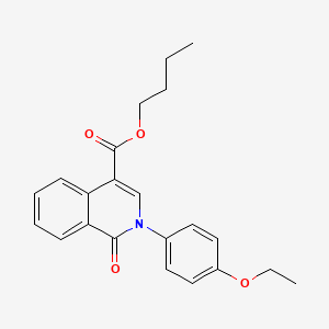 molecular formula C22H23NO4 B2535582 Butyl 2-(4-ethoxyphenyl)-1-oxo-1,2-dihydroisoquinoline-4-carboxylate CAS No. 1029776-33-7