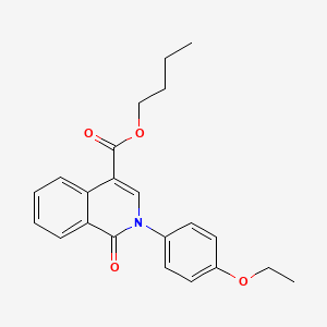 molecular formula C22H23NO4 B2535582 2-(4-Etoxi fenil)-1-oxo-1,2-dihidroisoquinolina-4-carboxilato de butilo CAS No. 1029776-33-7