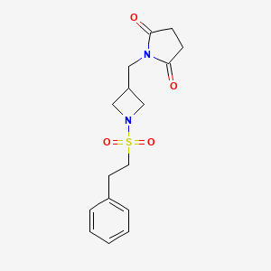 1-((1-(Phenethylsulfonyl)azetidin-3-yl)methyl)pyrrolidine-2,5-dione