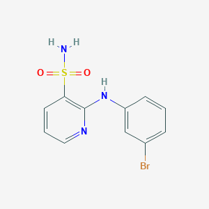 molecular formula C11H10BrN3O2S B2535618 2-[(3-Bromophenyl)amino]pyridine-3-sulfonamide CAS No. 1340791-61-8