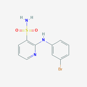 molecular formula C11H10BrN3O2S B2535618 2-[(3-溴苯基)氨基]吡啶-3-磺酰胺 CAS No. 1340791-61-8