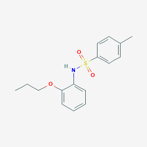molecular formula C16H19NO3S B253562 4-methyl-N-(2-propoxyphenyl)benzenesulfonamide 