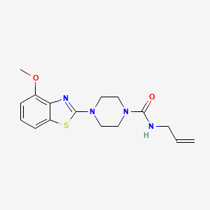 molecular formula C16H20N4O2S B2535629 N-allyl-4-(4-methoxybenzo[d]thiazol-2-yl)piperazine-1-carboxamide CAS No. 1203411-55-5