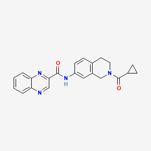 N-(2-(cyclopropanecarbonyl)-1,2,3,4-tetrahydroisoquinolin-7-yl)quinoxaline-2-carboxamide