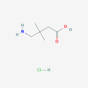 molecular formula C6H14ClNO2 B2535634 4-Amino-3,3-dimethylbutanoic acid hydrochloride CAS No. 89584-21-4