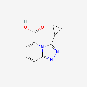 molecular formula C10H9N3O2 B2535636 3-Cyclopropyl-[1,2,4]triazolo[4,3-a]pyridine-5-carboxylic acid CAS No. 1525271-10-6